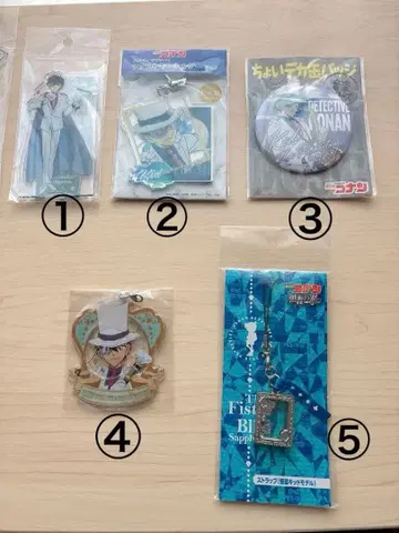 [ 낱개 판매 ] 명탐정 코난 괴도 키드 아크릴 스탠드 캔뱃지