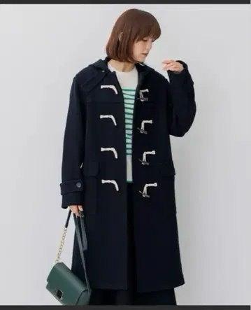 더플 코트 네이비 헨리본 23구