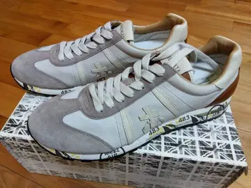 프리미어 화이트 화이트 x 브라운 LUCY-1984 사이즈 43