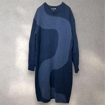 유니클로 마리메꼬 marimekko 니트 원피스 S 네이비