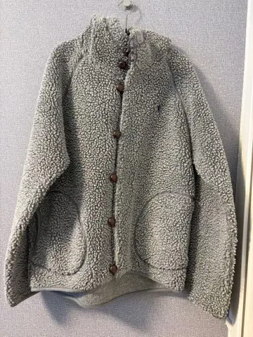 새상품급 Gymplehx/짐플렉스 후드 부착 보아 자켓 그레이