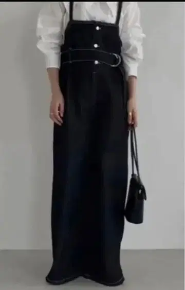 [ willfully ] 살로펫 올인원 데님 블랙