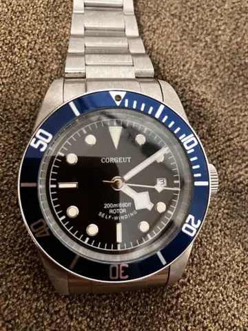 CORGEUT 자동 와인딩 다이버 워치 200m 방수