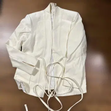 아이보리 노카라 자켓