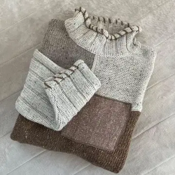 NEAT AVERA 남성용 롤넥 아크릴 니트 스웨터