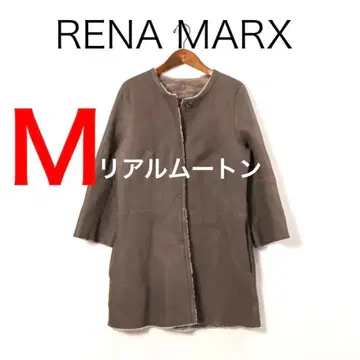 H3161 레나 말쿠스 노카라 리얼 무스탕 코트