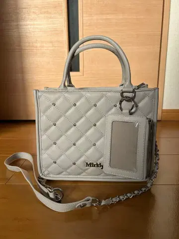 Miridy 퀼팅 숄더백 그레이