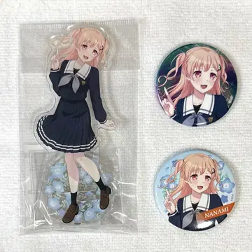 뱅드림 히로마치 나나미 아크릴 스탠드 캔뱃지 Maestoso (세트)