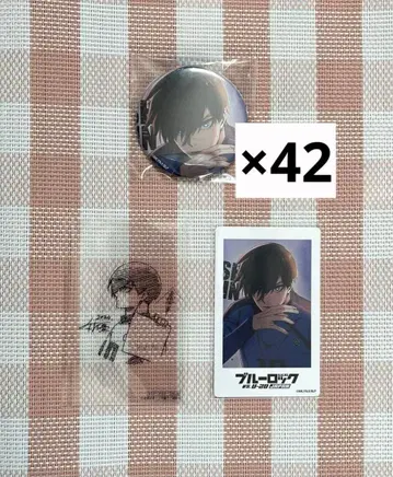 블루 록 TSUTAYA 캔뱃지 이토시 린 시부츠타 클리어 카드