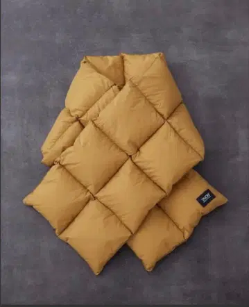 TAION 퀼팅 머플러 카키