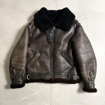 AVIREX B-3 플라이트 자켓 리얼 무스탕 사이즈 38 USA제