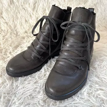 새상품급 에코 BELLA 보아 부츠 다크 그린 스노우 부츠 방한