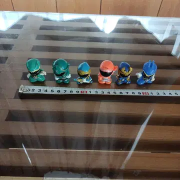 전대 히어로 피규어 6체 세트