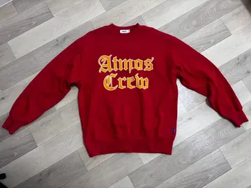 Atmos Crew 빨간색 맨투맨