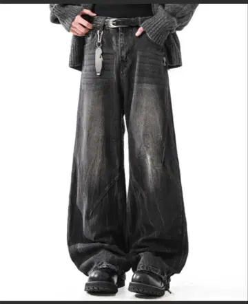 빈티지 라이크 크루즈 실루엣 데님 팬츠