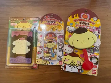 폼폼푸딩 핸드 거울 & 캐릭터 거울 & 마스코트 참 3종 세트