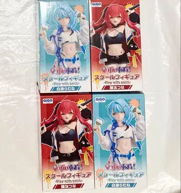 4개 세트 Vspo! 스케일 피규어 시라나미 라무네 네코타 츠나