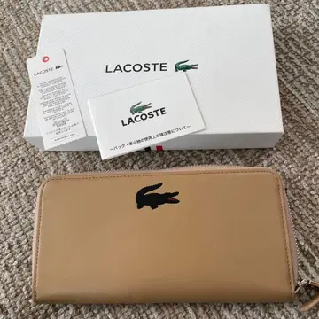 LACOSTE 베이지 장지갑