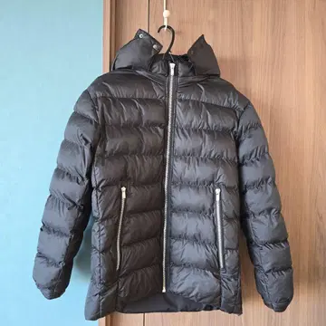 NoiR 남성용 후드 부착 블랙 다운 자켓