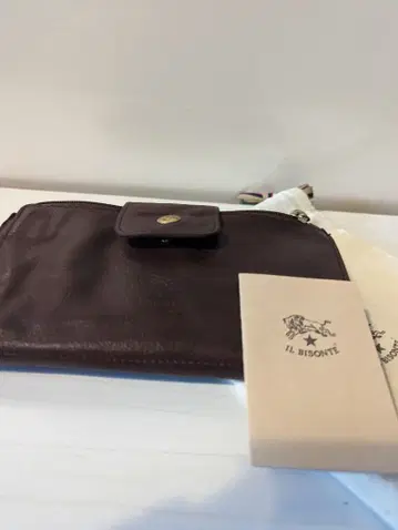IL BISONTE 접이식 지갑 다크 브라운