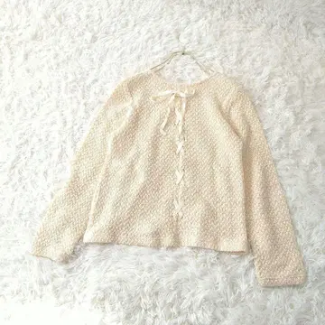 ARROW 백 레이스업 니트 스웨터 M 아이보리