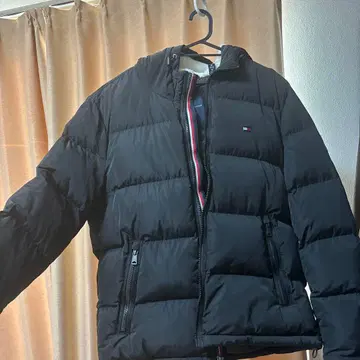 타미힐피거 다운 자켓 M 블랙