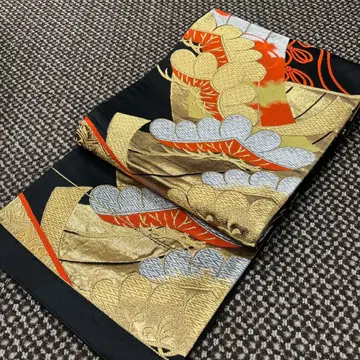 관혼상제 실크 후쿠로 오비 럭셔리 화려함 리메이크에도 최적