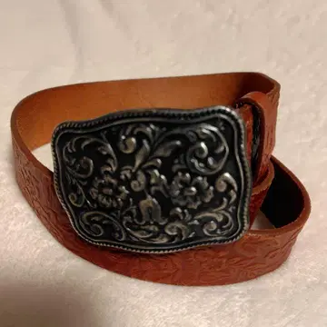 LOUNIE 여성용 디자인 버클 소가죽 벨트