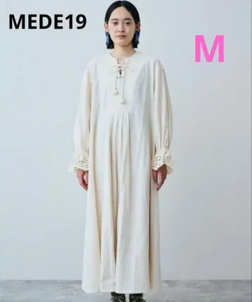 MEDE19F 타카야마 미야코 콜라보 레이스업 카프탄 원피스 완판 M