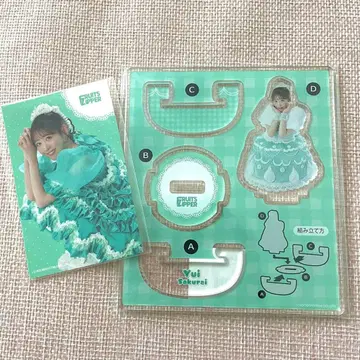 [미개봉 새상품] 스키쿠지 유라유라 아크릴 스탠드 스티커 사쿠라이 유이