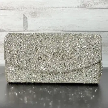 스팽글 클러치백 파티 포멀 실버