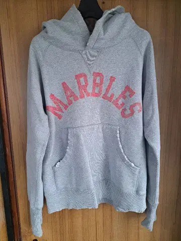 MARBLE S 마블즈 / 후드 부착 후드티 / 그레이 / S 사이즈