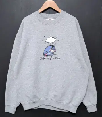 VINTAGE 이요르 곰돌이 푸 디즈니 맨투맨 L