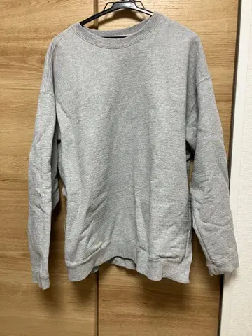 리사이클 코튼 스웨트 크루넥 L M.그레이