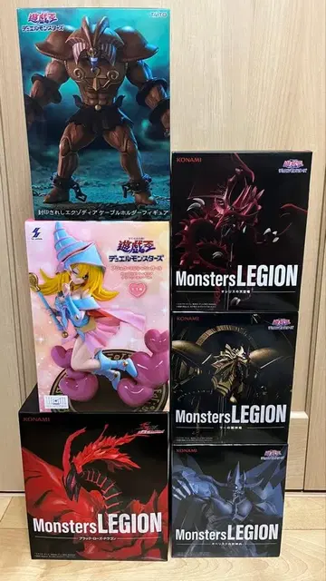 유희왕 프라이스 피규어 6점 묶음 판매