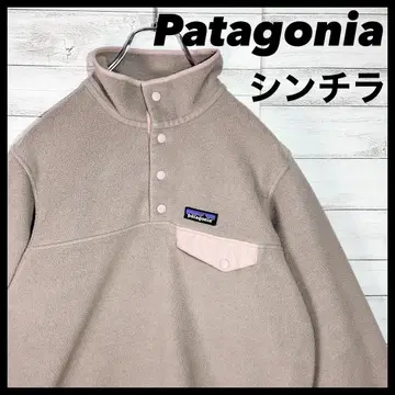 파타고니아 신틸라 플리스 스냅T 베이지 x 핑크