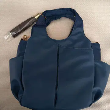 네이비 나일론 숄더백