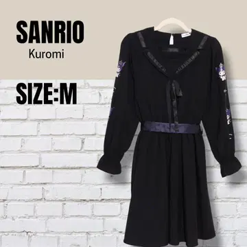 산리오 쿠로미 Kuromi 원피스 M 블랙 고딕 리본 포함