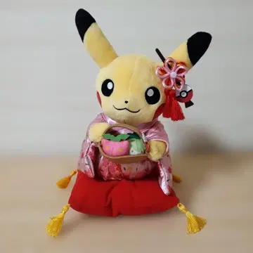 한나리 다회 놀이 피카츄 포켓몬 센터 교토 한정판 봉제 인형