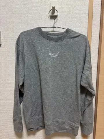 TENTIAL BAKUNE 회복 의류 맨투맨 상의 그레이 XS