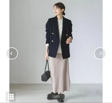 NOBLE 울 밀드 피크 라펠 자켓