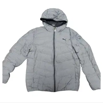 최종 가격 푸마 후드 부착 그레이 다운 자켓 사이즈 L