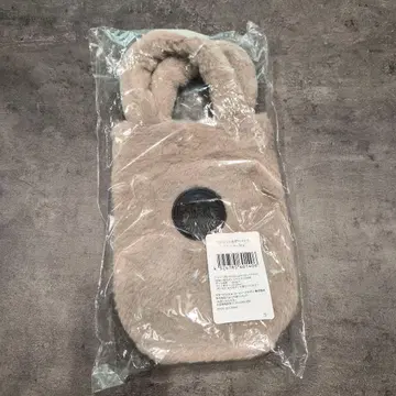 스타벅스 퍼 숄더백 베이지