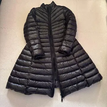 블랙 다운 롱 코트 S 사이즈