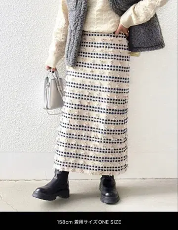 SHIPS bon_meur SHIPS 플라워 자수 스커트