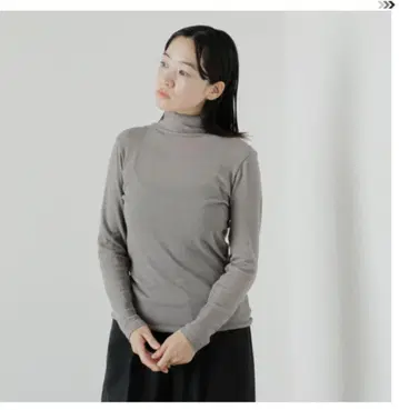 [시착만 한 상품] evam eva 코튼 터틀넥 오터 그레이 M