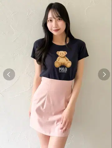 새상품 dazzlin POLO BCS 콜라보 베어 모티브 컴팩트 T셔츠