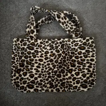 레오파드 레오파드 무늬 백 벨로아