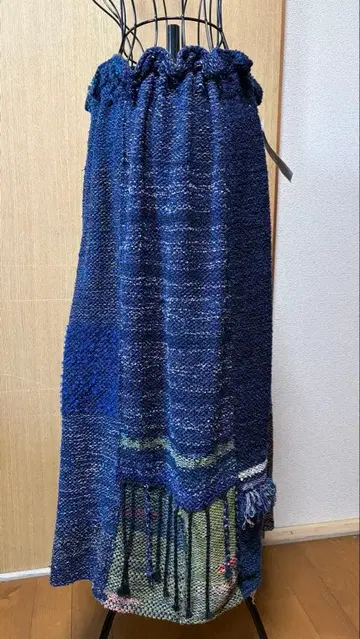 롱 스커트 사오리 직조 단 하나뿐인 아이템