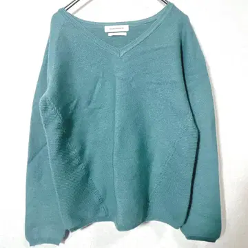 CLEAR IMPRESSION 니트 V넥 그린 사이즈 2